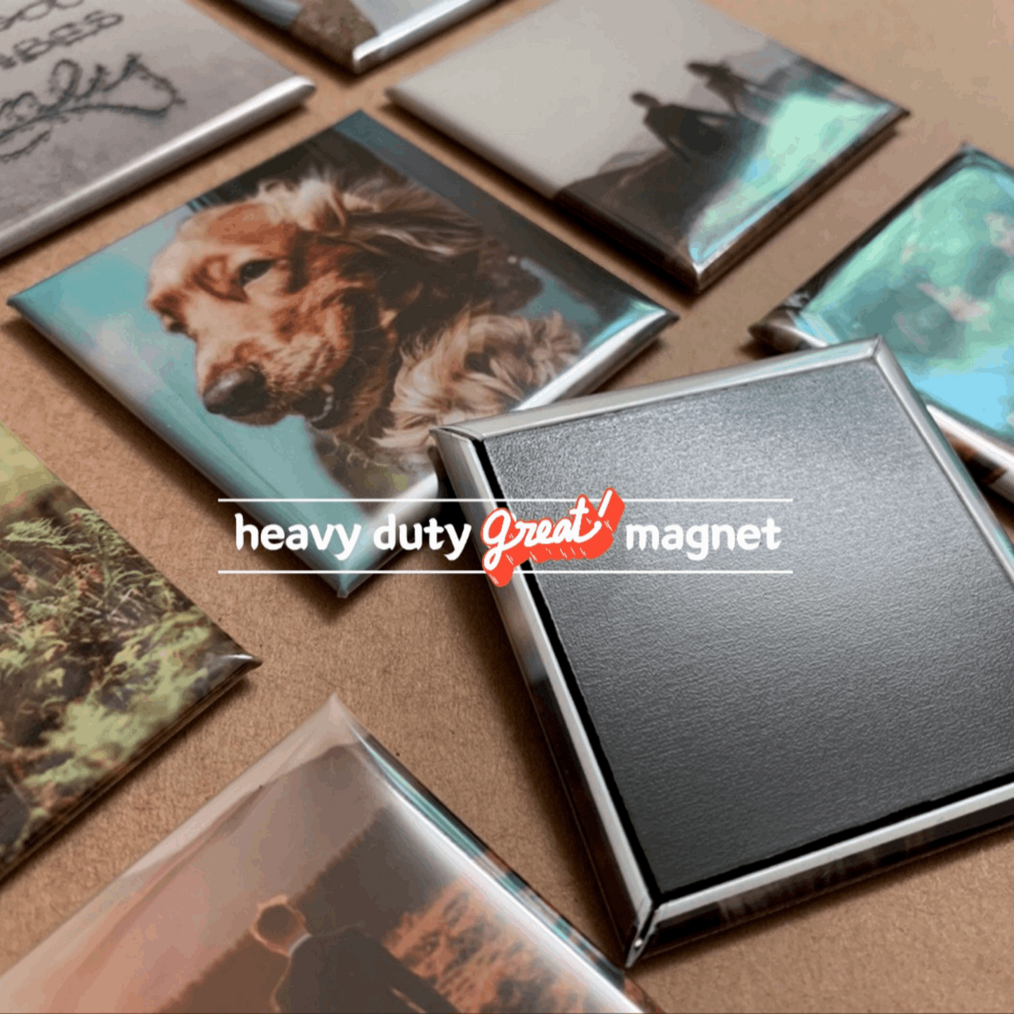 Premium Custom Photo Magnets - 6 pcs